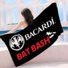 B-Bacardi Ром Летучая Мышь Вампир Микрофибровое Одеяло Быстросохнущие Пляжные Полотенца Большой Размер Печать Супер Впитывающее Полотенце-Одеяло для Бассейна