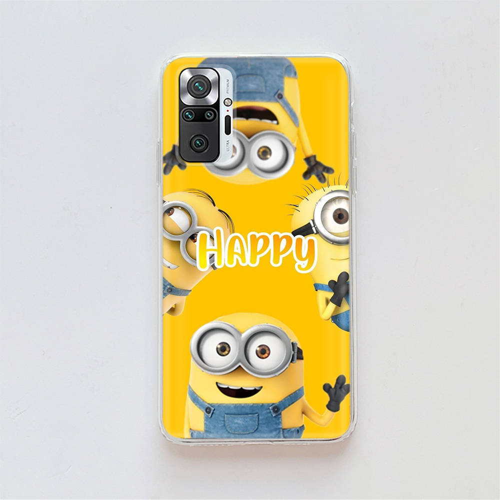 Прозрачный чехол для Samsung A04 A14 A23 A34 A54 M23 M33 M52 M53 Realme Narzo 50 50I 50a Prime C35 C55 C30S 10 9 Pro M-76 Милые миньоны