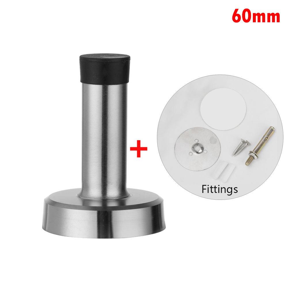 Stainless Steel Prevent Collision Thickened Rubber Stop Holder Catch Door Door Stopper Buffer