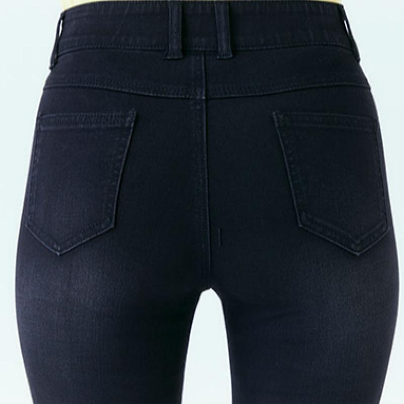 Bang Bang Women S Semi Flare Stretch Denim Black
