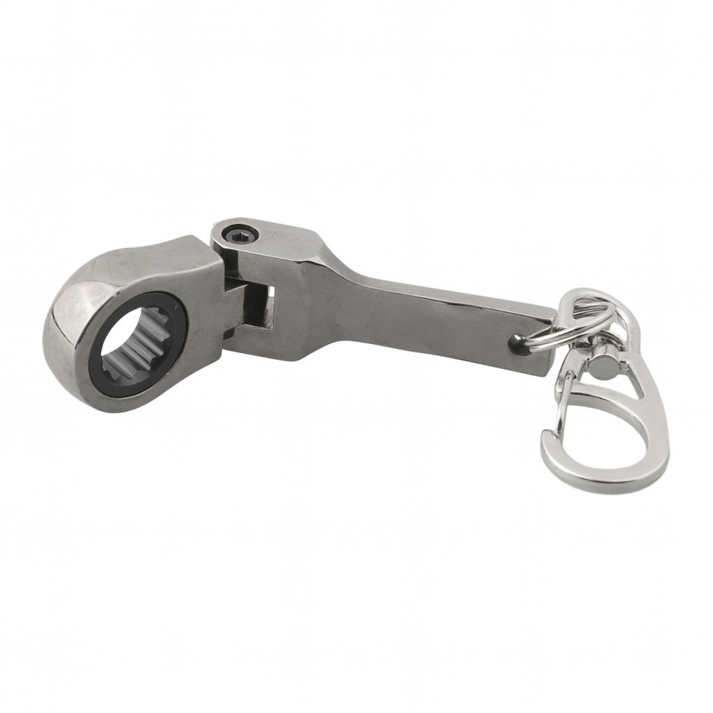 Key Chain Portable Wrench Mm Ratchet Spanner Movable Ratchet Wrench