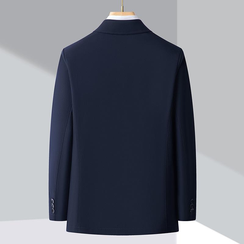 Spring and Autumn New Wool Men's Jackets for Middle-aged and Elderly Dads Spring and Autumn Business Casual Lapel Jackets