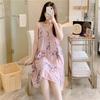 Pajamas for women's summer small men wear drapes, high-end suspenders, long vacation skirts, spring and autumn cotton and silk skirts