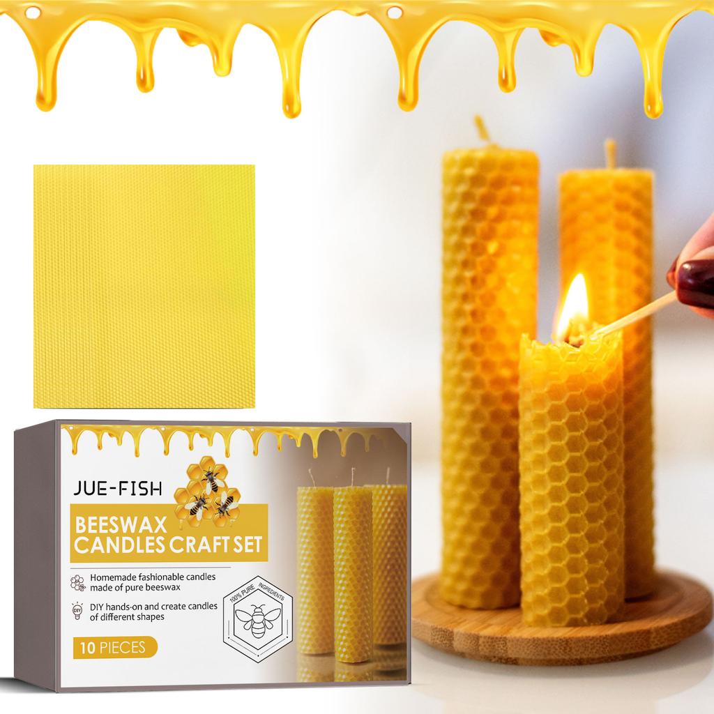 DIY Beeswax Honeycomb Candle Making Sheets Natural Organic Wax Craft Kit Creative Handmade Gift Home Decor Wedding Party Supplie