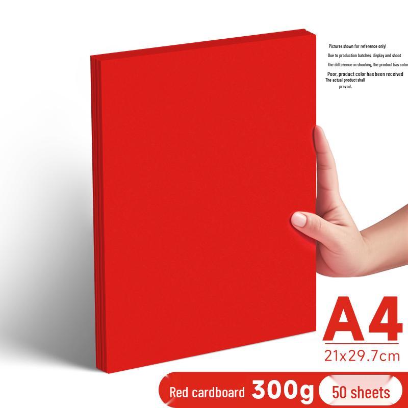 Ярко-красная бумага формата A4/A5, 70 г/м², для печати, офиса и рукоделия