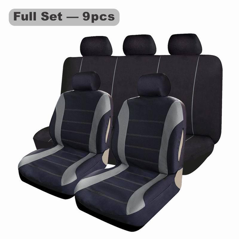 Five-Seat Striped Car Seat Cover for All Seasons