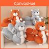 Cute Gray Cartoon Orange Mother And Child Squirrel Plush Toy For Children Gift
