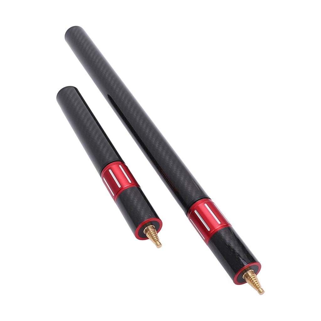2PCS Pool Cue Extension Retractable Snooker Cue Extender Carbon Fiber Aluminum Alloy Billiard Accessory