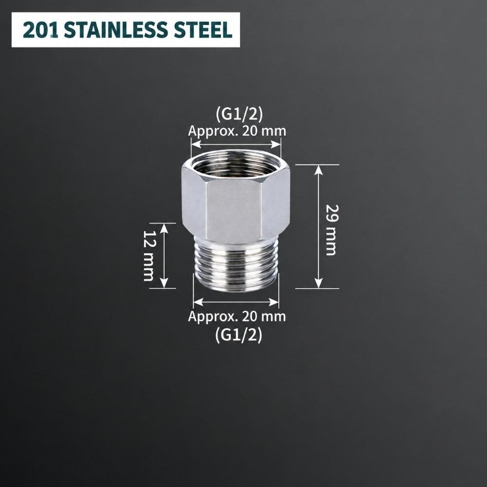 G 1/2 Thread Stainless Pipe Fitting Female To Male Coupler for Plumbing Pipe Connection