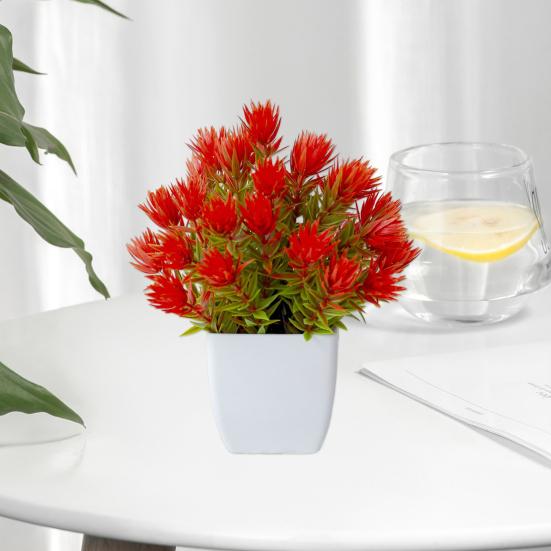 Модные искусственные украшения из травы в горшках, легкие в уходе