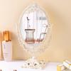 Vintage European Style Makeup Mirror Desktop Vanity Mirror 360 Degree Rotating Portable Makeup Mirror