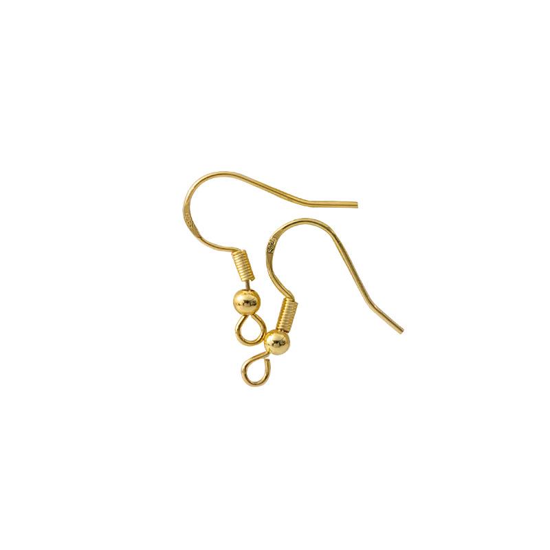 Серьги-крючки из серебра 925 пробы с бусинами - материал для изготовления украшений своими руками для сережек