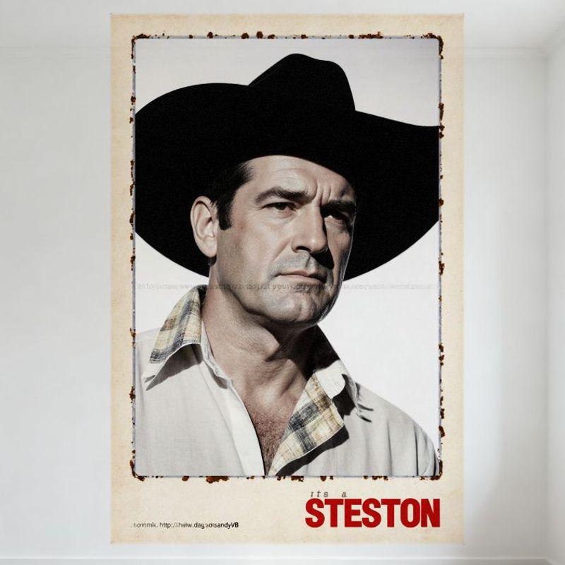 Винтажная реклама ковбойской шляпы Stetson, жестяная табличка, ретро, состаренный металлический постер для западного бара, домашний настенный декор
