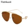 Sunset Ocean Sunglasses With Metal Frame Uv400 Sun Protection For Stylish Summer Wear