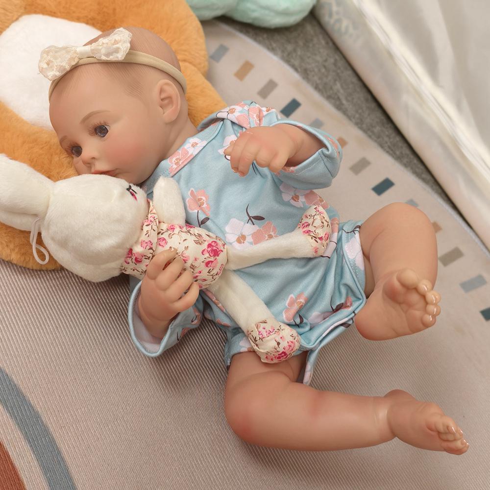 Реалистичная кукла Reborn Baby - 48 см реалистичная недоношенная новорожденная девочка с открытыми глазами - идеальный подарок для детей от 3 лет