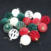 6pcs Velvet Christmas Painted Balls Pendant 6cm Christmas Tree Ornaments  Holiday Festival Decor