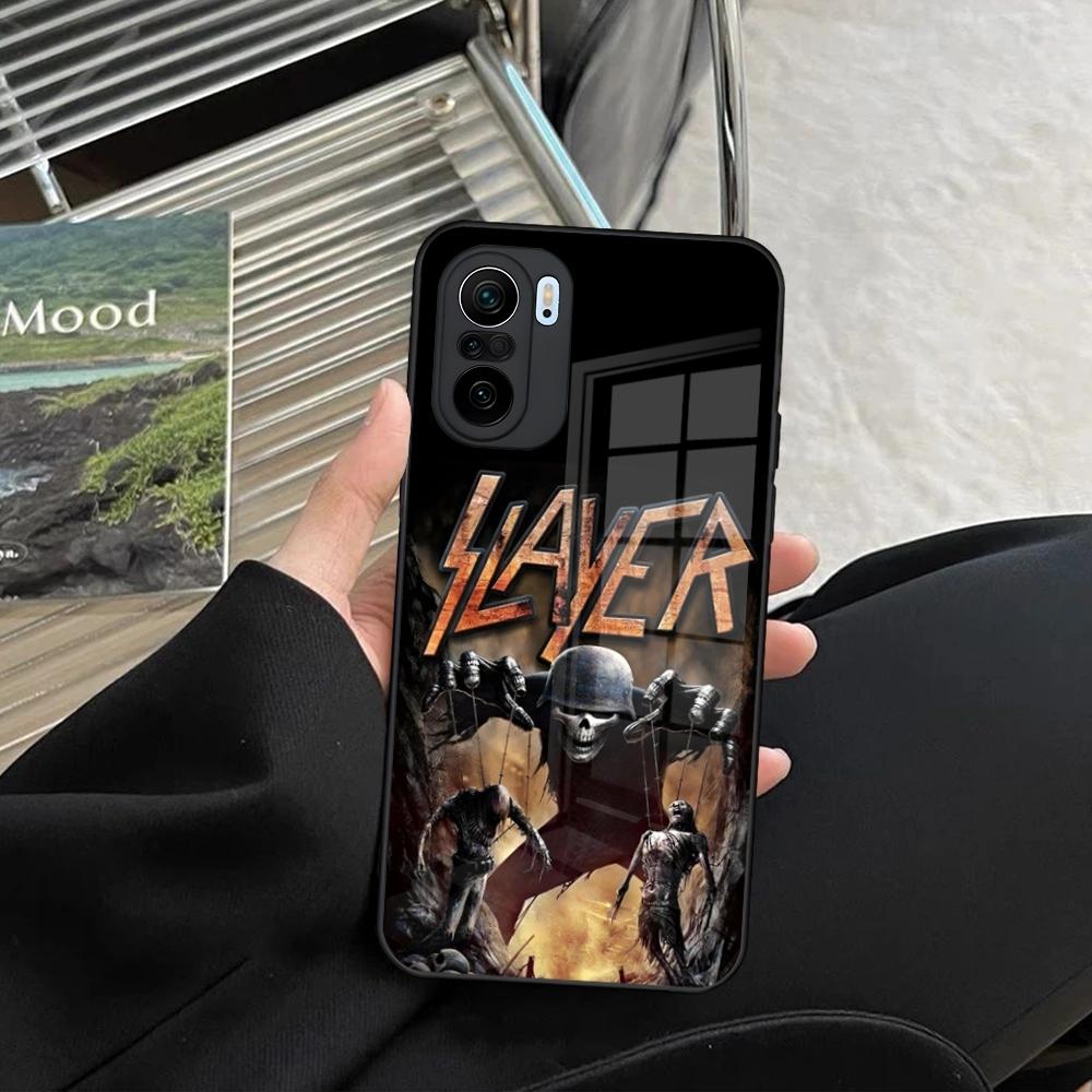 Чехол для телефона Slayer Heavy Metal Rock Band для Xiaomi Redmi Note 14 13 12 11 Ultra Pro Lite 5G закаленное стекло