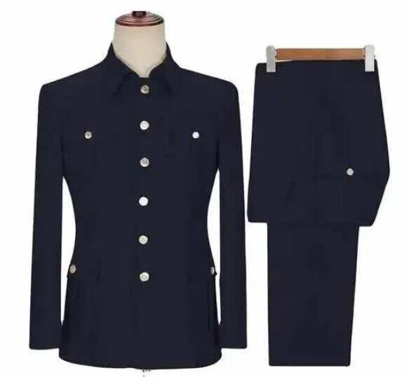 Последние мужские костюмы Блейзер Брюки 2 предмета Мужские Для бизнеса Пальто Куртка Блейзер Однобортный