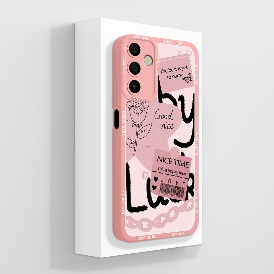 Чехол для телефона Samsung Galaxy A15 A 15 4G 5G. Роскошный модный дизайн. Матовый черный квадрат. Высококачественный мягкий жидкий силиконовый чехол для бампера Samsung.