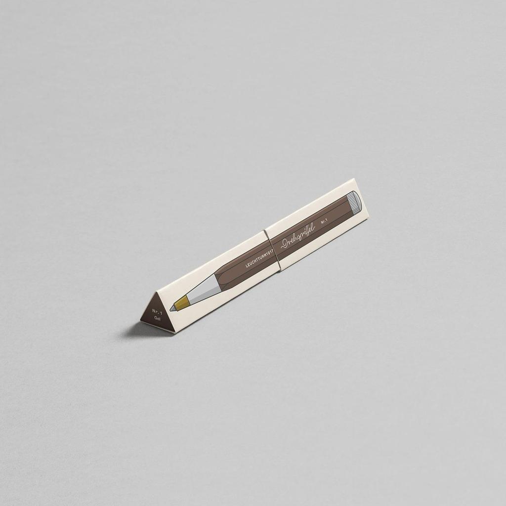 LEUCHTTURM1917 Ручка-вертушка Bauhaus Шариковая 0,5 мм Черный и Лимонный