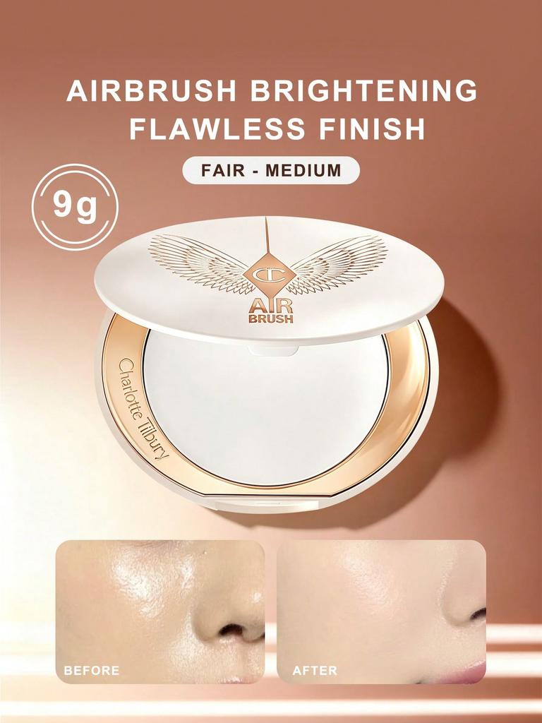 Charlotte Tilbury Аэрограф Осветляющая Безупречный Финиш Осветляющая Фиксирующая Пудра Светло-Средний 9г / 0.31 унц