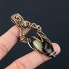 Septarian, Labradorite Gemstone Pure Copper Wire Wrapped Handmade Jewelry Pendant For Gift