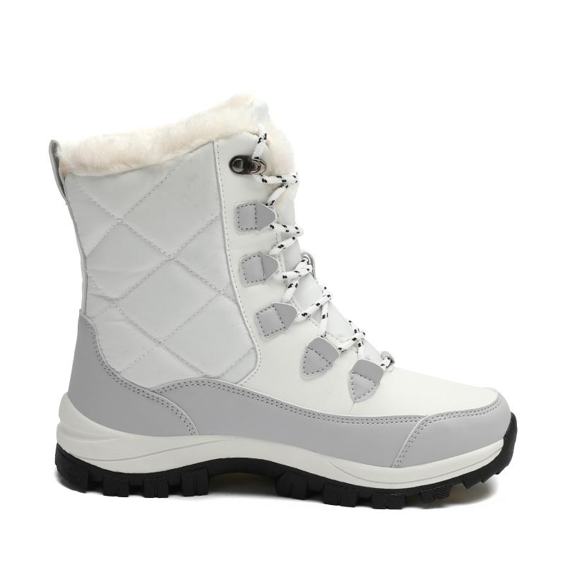 Зимние женские зимние ботинки Теплые плюшевые ботинки Водонепроницаемые ботильоны