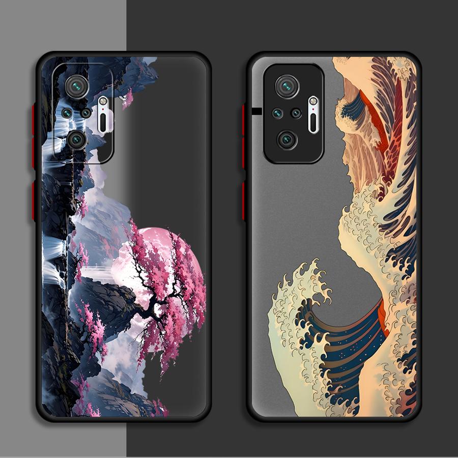 Чехол для Xiaomi Redmi Note 15 Pro 14C 14 A4 12 9S 13C 13 11 10 Funda Задняя крышка телефона Креативный вид пейзажа