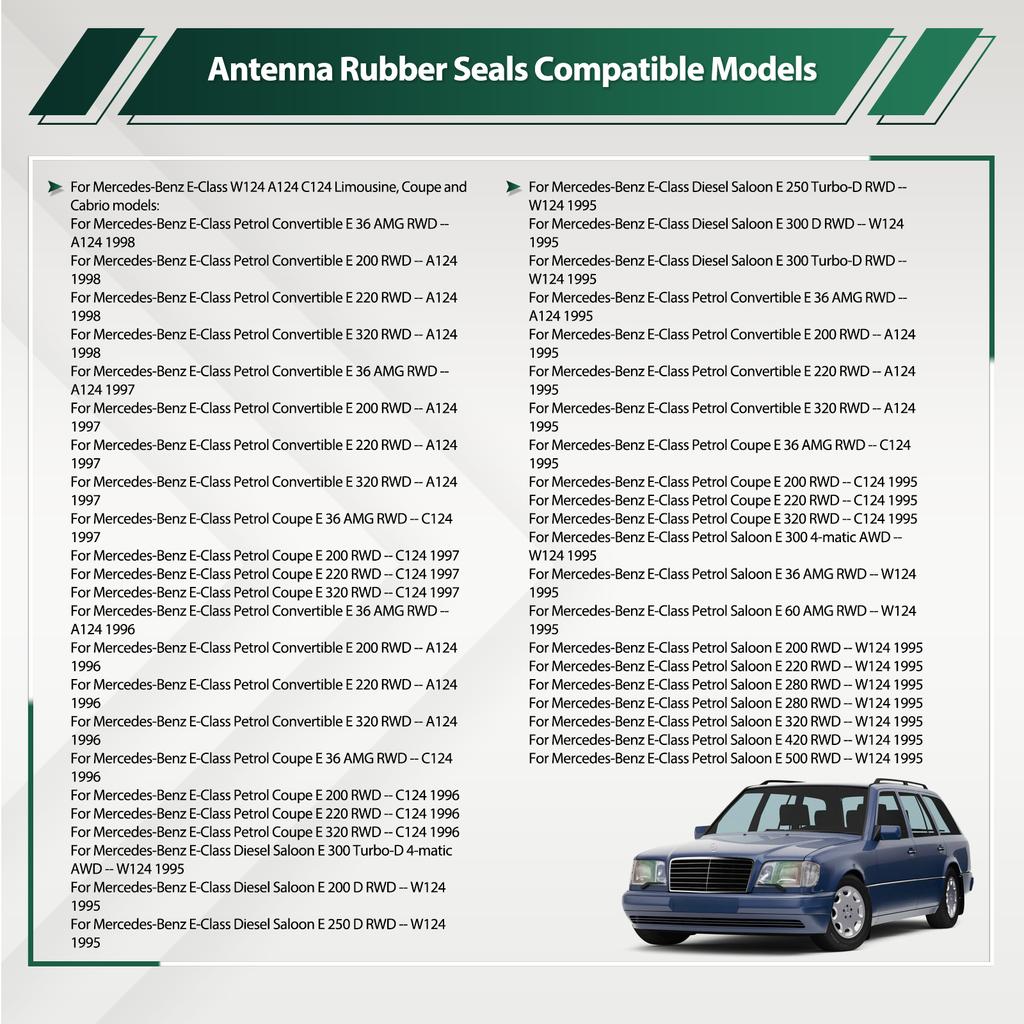 Уплотнительная прокладка основания антенны нижняя верхняя A1248270898 для Mercedes-Benz E-класса W124 A124 C124 седан купе кабриолет A1248270798