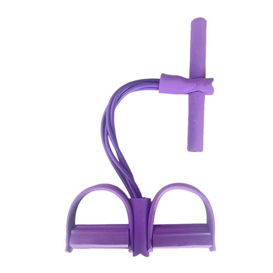 4/6-Tube Pedal Puller Resistance Band with Handle Multifunction Elastic Yoga Sit-up Pull Rope Men Women Pedal Tensioner Exerciser Workout Equipment