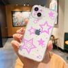 Для iPhone 15 16 14 13 12 mini 11 Pro Max XS X XR SE 7 8 Plus Силиконовый Прозрачный Чехол Стиль Звезды Роскошный Чехол для Телефона