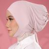 Muslim Inner Cap Hijab For Women Solid Underscarf Hijab Undercap Scarf Turban Hat Islamic Muslim Hijabs Ready To Wear Headcover