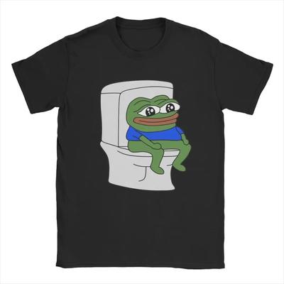 Футболка Pepe для мужчин Смешная футболка из 100% хлопка с круглым вырезом и коротким рукавом Футболки Идея для подарка Топы