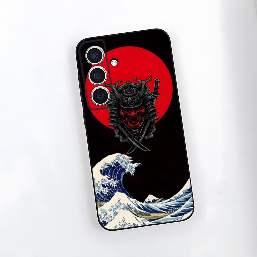 Samurai Mask Phone Case For Samsung S26 S25 Plus S20 S20 Plus S22 Ultra S23 FE S21 Plus S21 Ultra Soft Cover