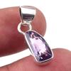 Natural Pink Amethyst 925 Solid Sterling Silver Gift Jewelry Pendant 1'' Q1z37