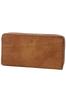 Длинный кошелек на круговой молнии из натуральной кожи Buona цвета кэмел ZYS-2406 Мужской BP-ZYS2406-CA