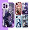 Чехол для телефона Genshin Impact для iPhone 16 и 15 14 13 12 11 Pro Max Plus Mini X XS XR SE 2020 2022 Прозрачный Funda Шогун Кадзуха