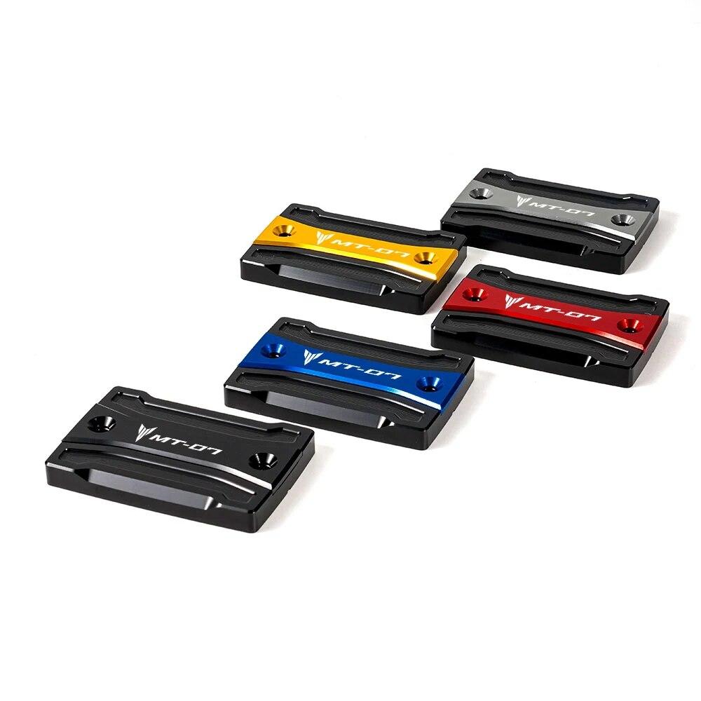 Для Yamaha MT07 TRACER MT-07 2014-2022 крышка цилиндра мотоцикла передняя и задняя крышка бачка тормозной жидкости, крышка маслозаливной горловины