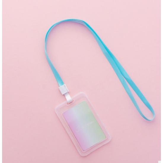 Пластиковый держатель для карт в виде мультяшного кота, чехол для удостоверения личности, кредитный чехол, выдвижная катушка, ремешок, чехол для банковской карты