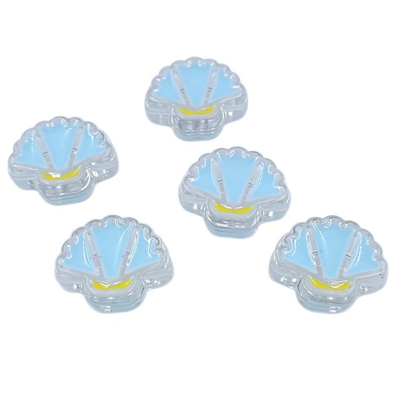 Подвески креативные бусины ручной работы из ракушек капающие масляные прозрачные DIY браслет ожерелье изготовление акрил ювелирные изделия аксессуары материал 5 шт мода