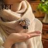 Felt Lamb Embellishments Wool Decoration, 3D Felted Sheep Decor, Handmade Animal Decor Accessory for Clothing Scarves Brooch Hats Bags DIY Crafts