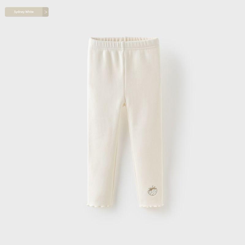 David Bella Girls' Fleece-Lined Pants 2026 Winter New Style Children's Leggings Stretchy Casual Pants Long Pants Children's Clothing
