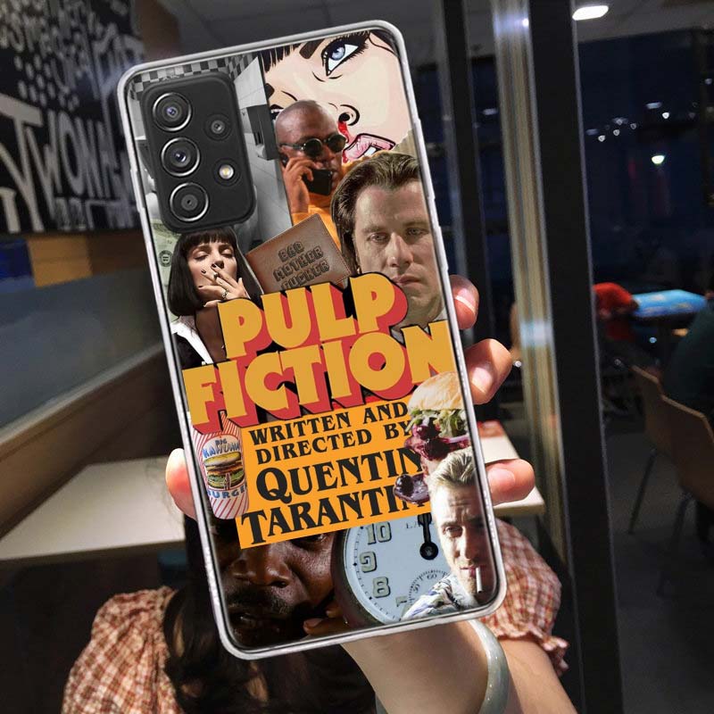 Чехол для телефона "Написано и снято Квентином Тарантино" для Samsung A54 A57 A37 A17 A14 A15 A12 A24 A34 A55 A35 A25 A52S A07 A05S A