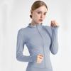 Slim Tracksuit Workout Top Fashion Female Training Jackets Zipper Long Sleeve Yoga Running Sports Coat
