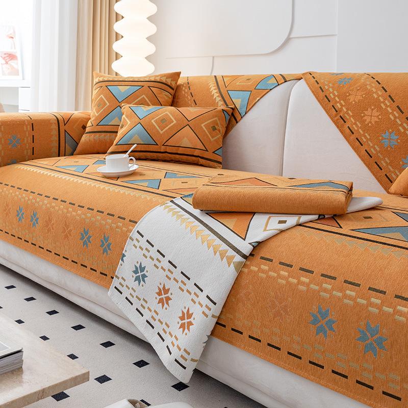 Чехол для дивана Bohemian, универсальный нескользящий коврик для дивана, устойчивый к царапинам, подходит для домашних животных, защитный чехол, 1, 2, 3, 4 л