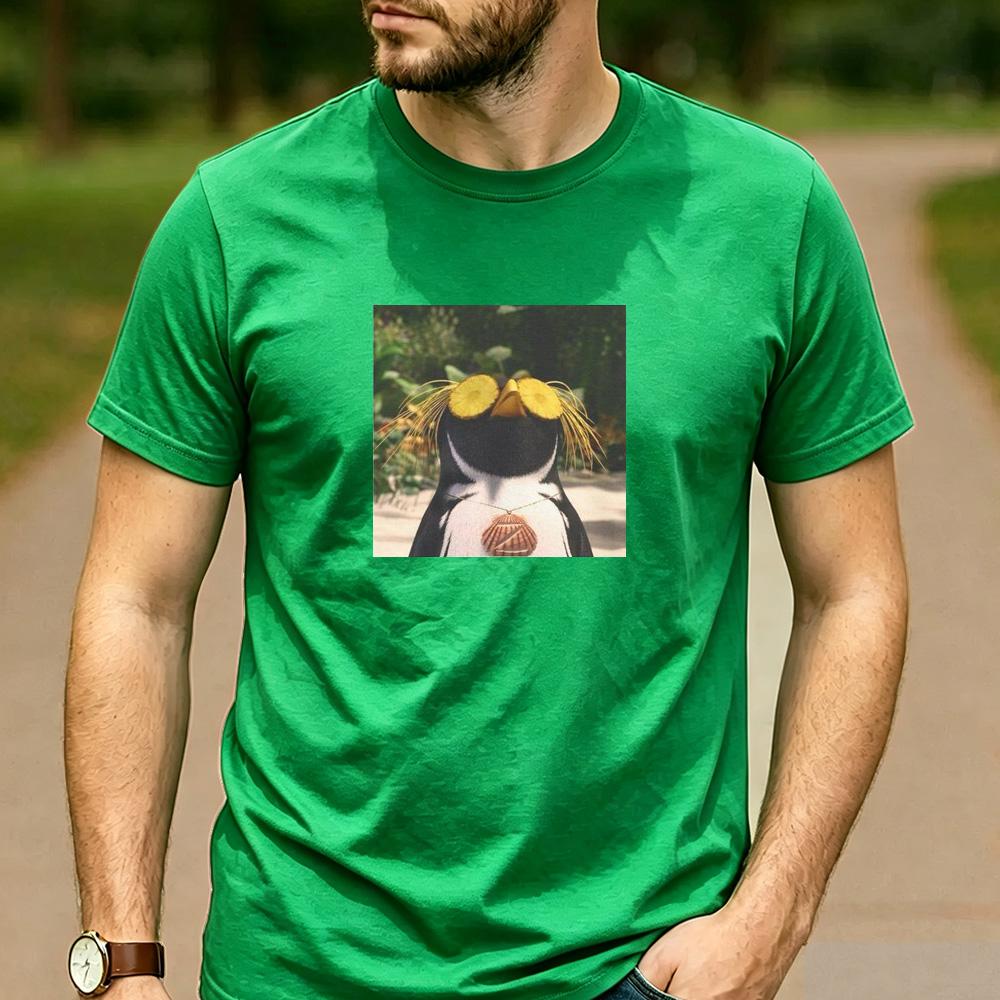 Cody Maverick Surfs Up Fan Gift T Shirt Cartoon Penguin Surf Graphic Unisex Cotton Crew Neck Beach Daily Tops