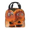 Maya The Bee With Flowers Cartoon Insulated Lunch Bags Food Bag Portable Thermal Cooler Lunch Boxes For Picnic