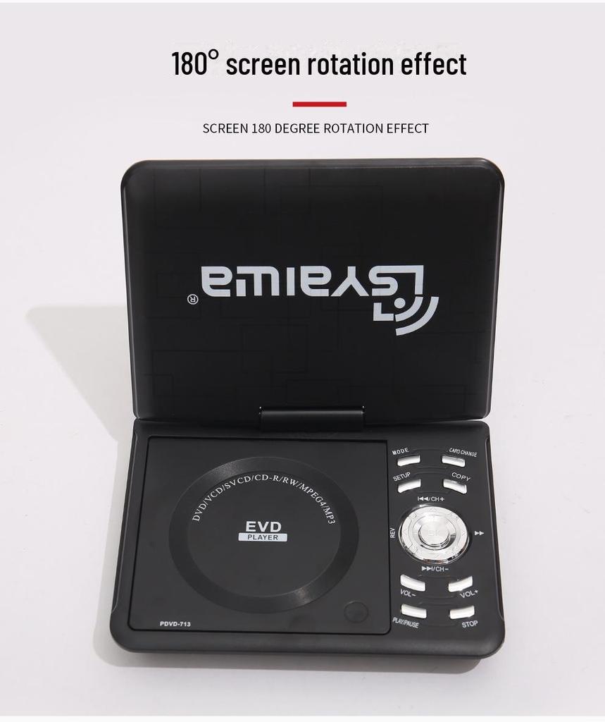 Самый продаваемый в Африке портативный DVD-плеер с экраном 7,8 дюйма, функцией CD и игр