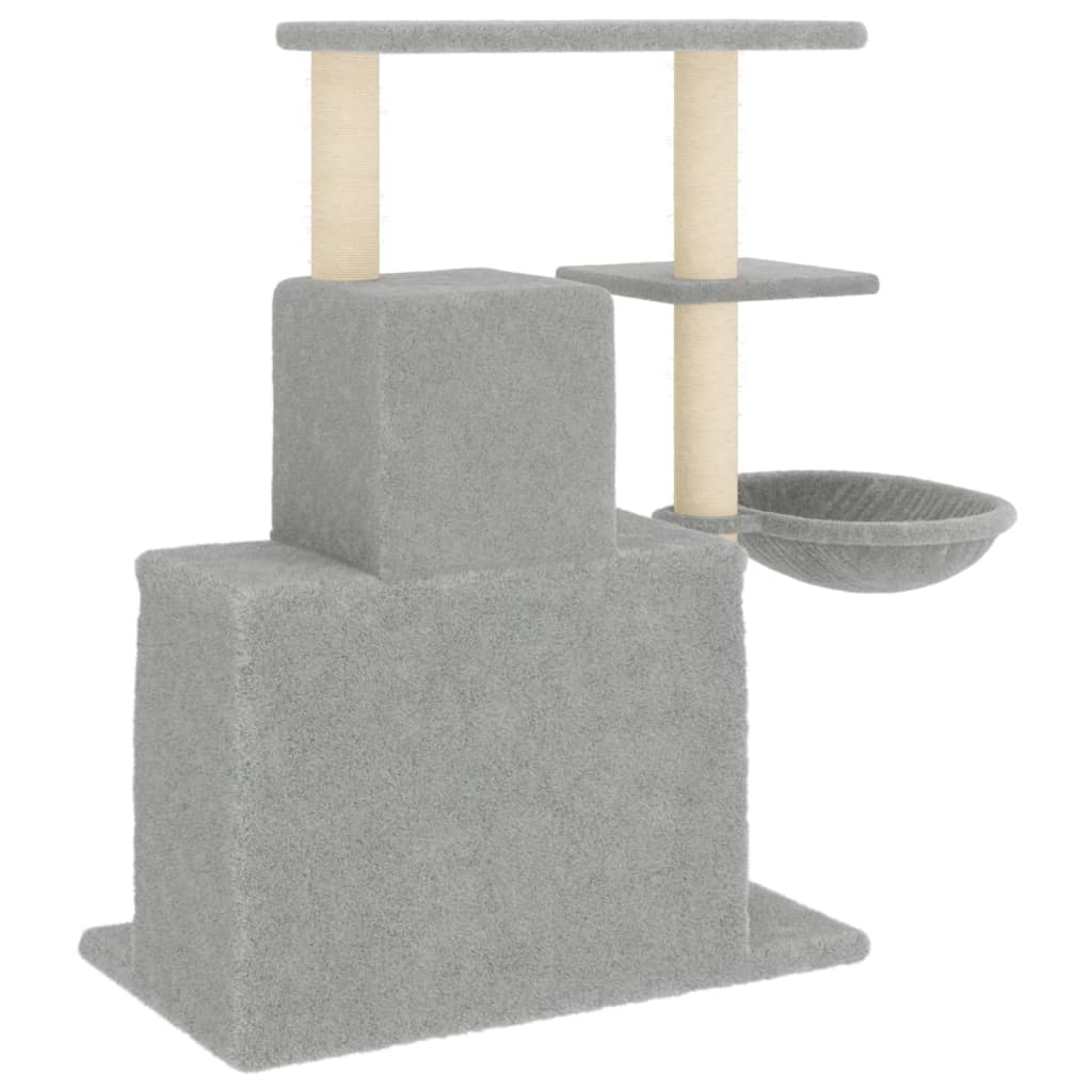 Scratching Post with Sisal Scratching Posts Light Grey 83 cm