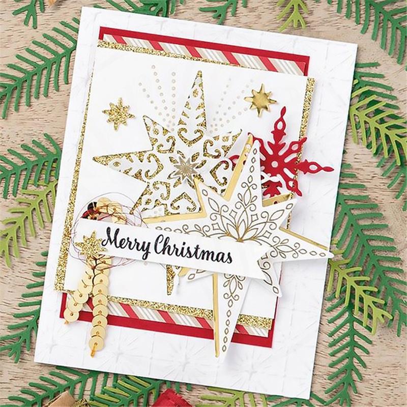 Starlight металлический трафарет рамка ремесло резка штамп трафарет для тиснения для ручной работы бумажная карта